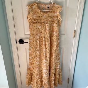 NWT Universal Thread Floral Print Ruffle Sleeveless Dress - Women’s M